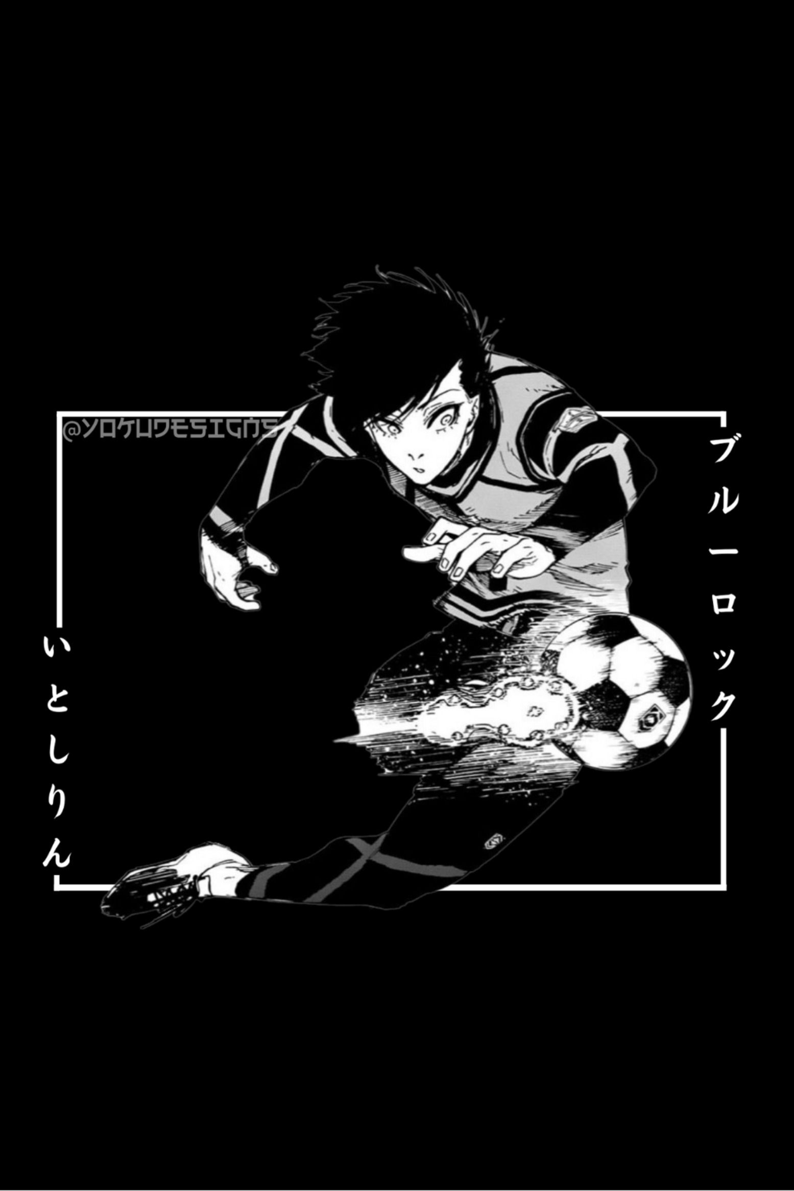 Itoshi Rin Blue Lock Anime and Manga Design