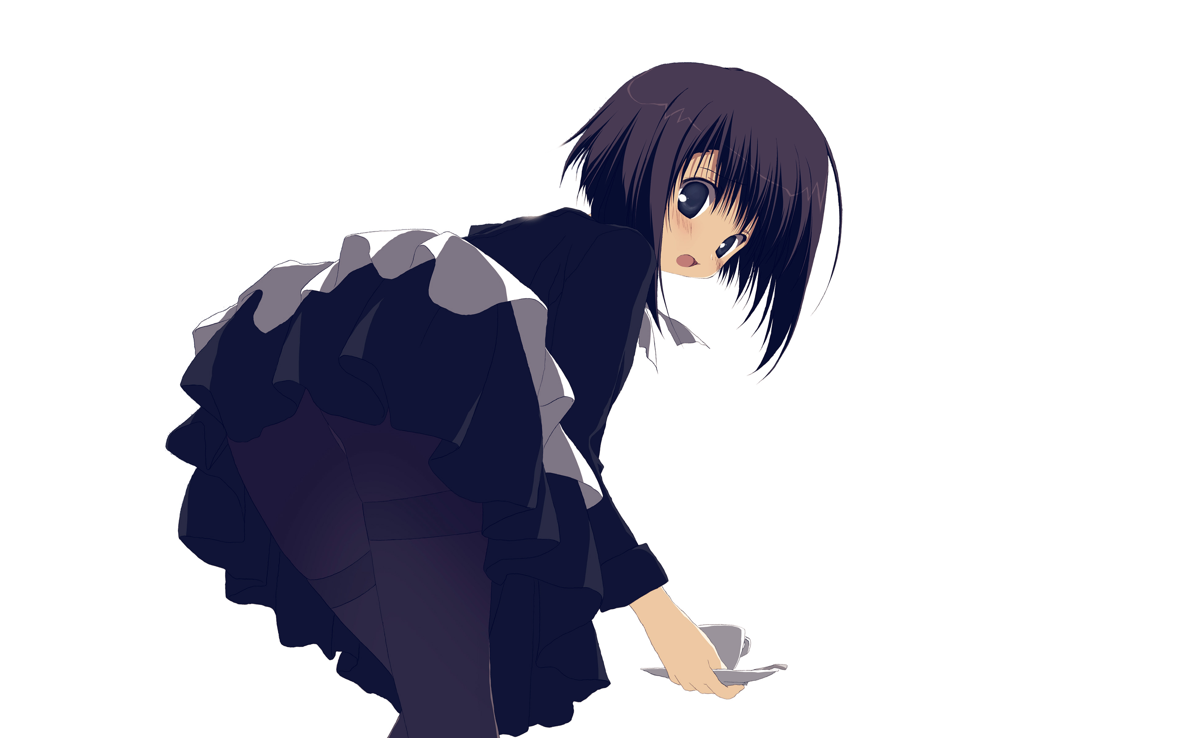 Girl Anime Black Dress Cute