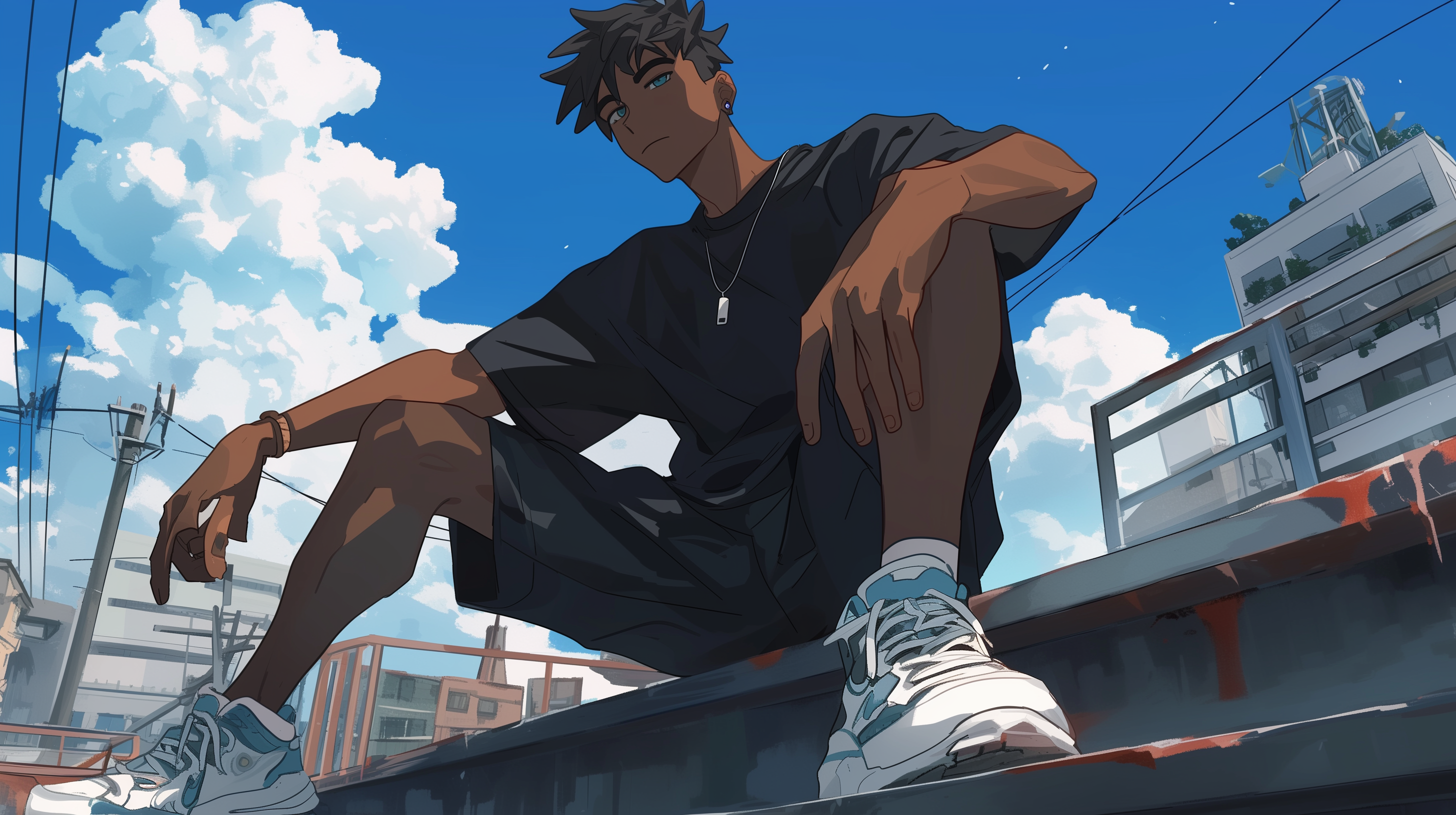 Cool Anime Boy HD Desktop Wallpaper