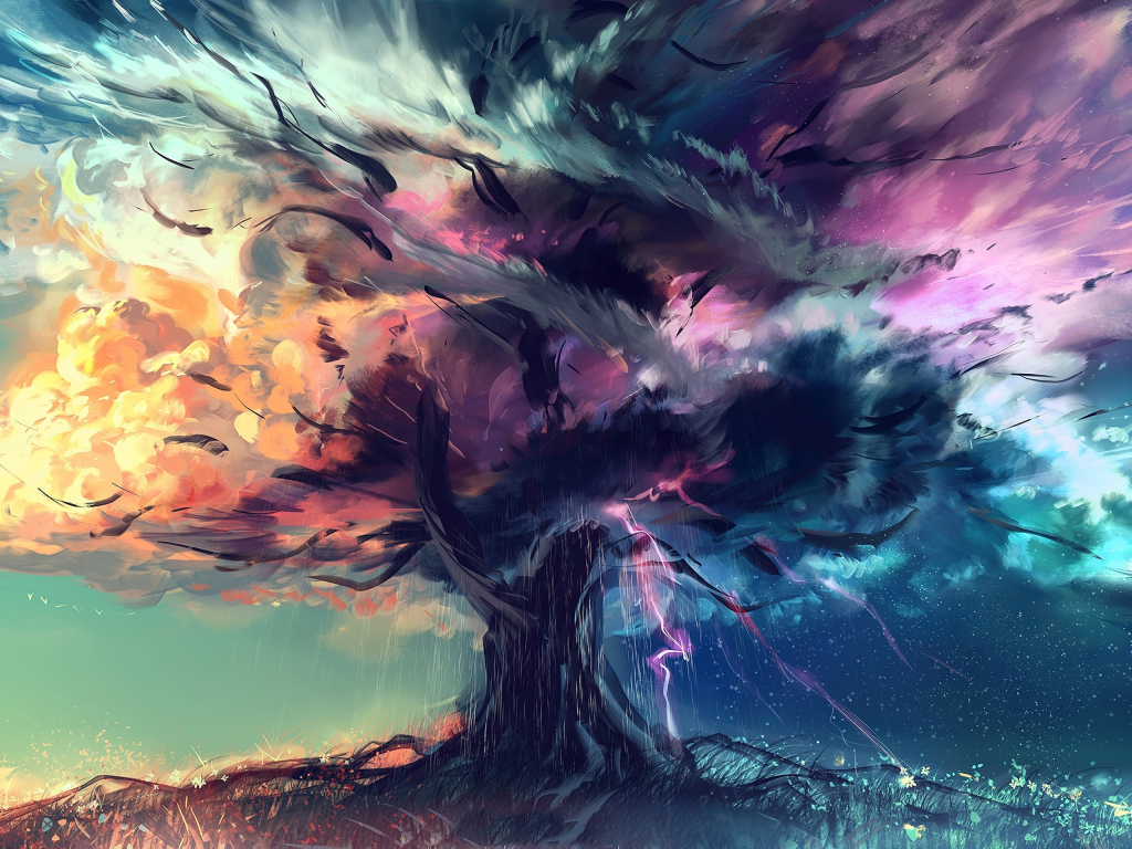 Download wallpaper 1024x768 tree