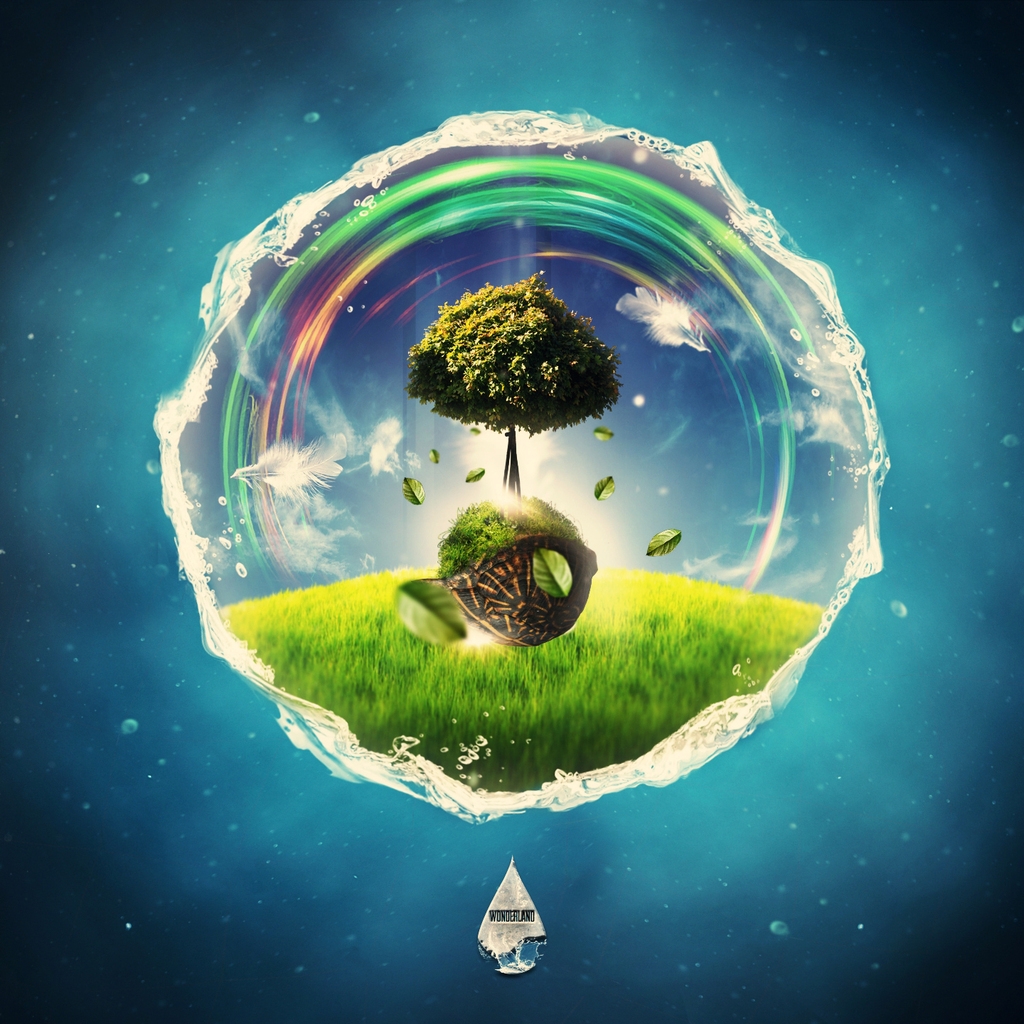 Fantasy Tree 1024 x 1024 iPad Wallpaper