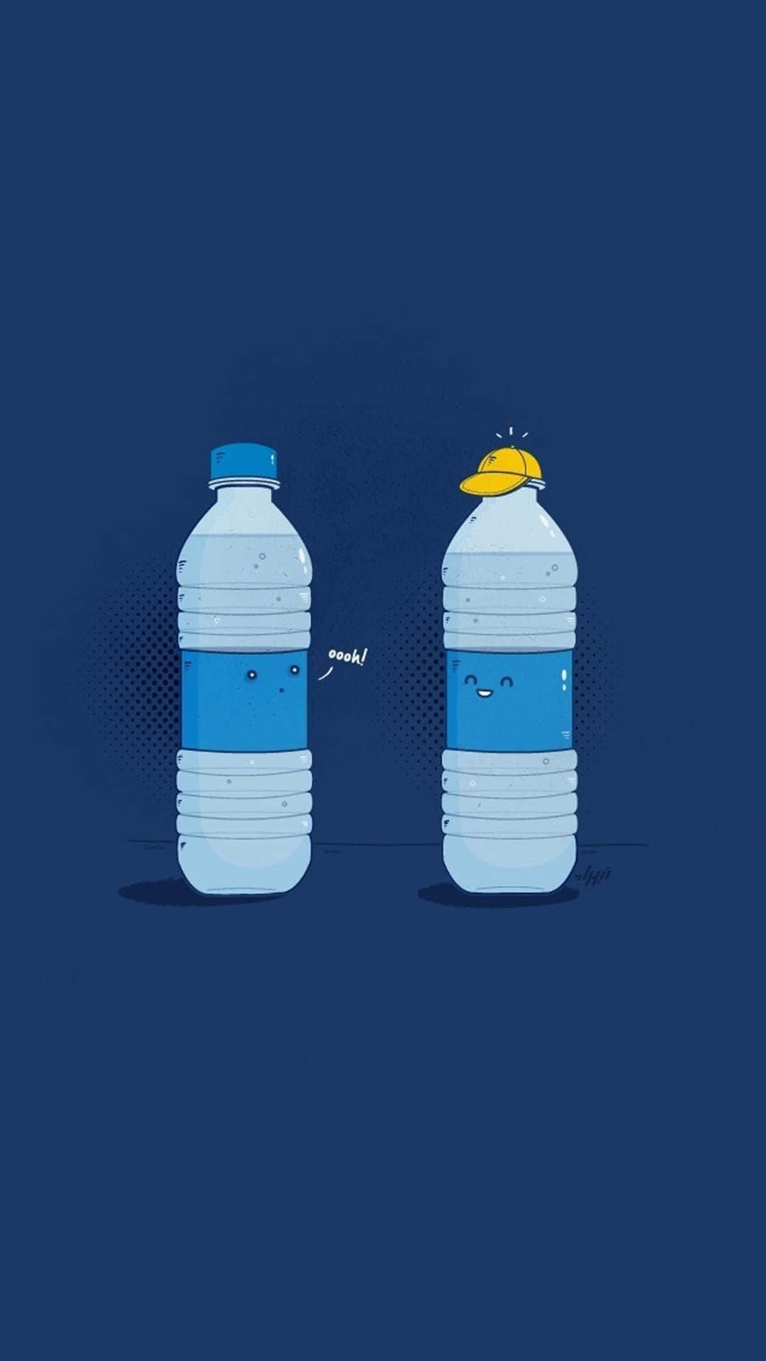Clever iPhone Water Bottle Wallpaper