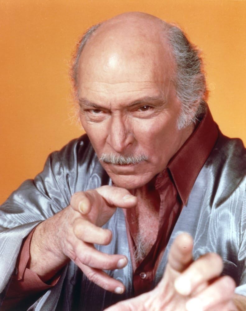 Lee Van Cleef Portrait in Grey Orange