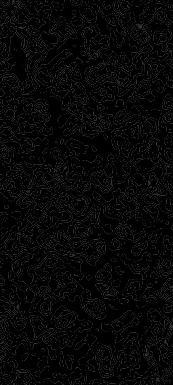 Black Topographic Wallpaper