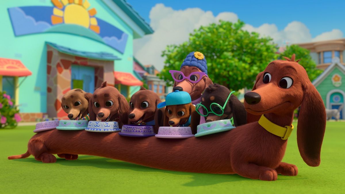 Apple TV+. Doxie, Puppies, Hot dogs
