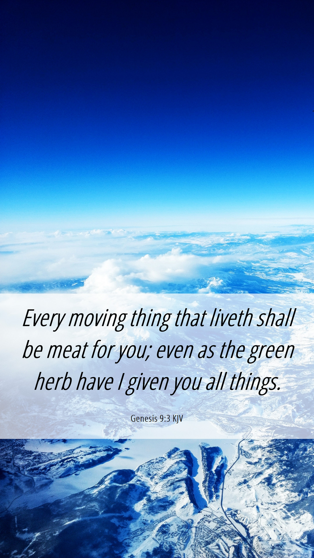 Genesis 9:3 KJV Mobile Phone Wallpaper