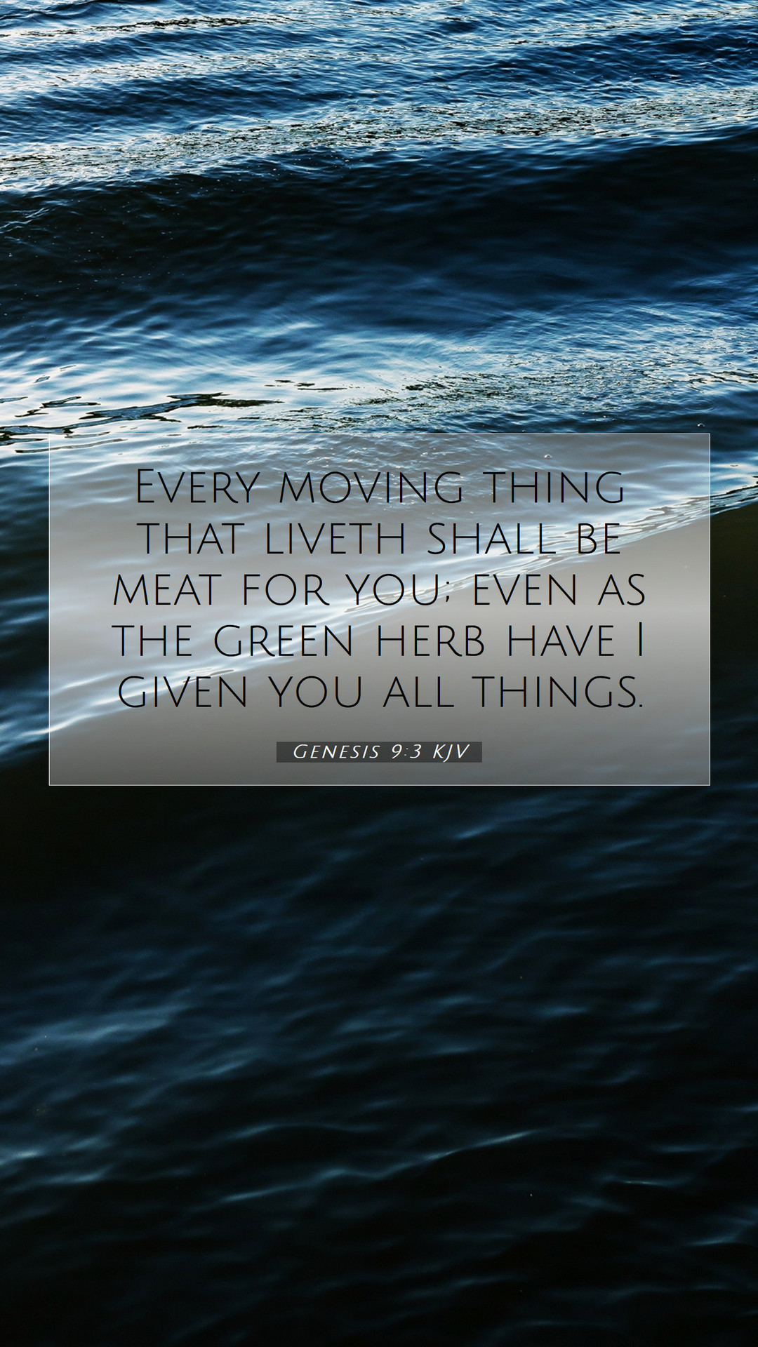Genesis 9:3 KJV Mobile Phone Wallpaper