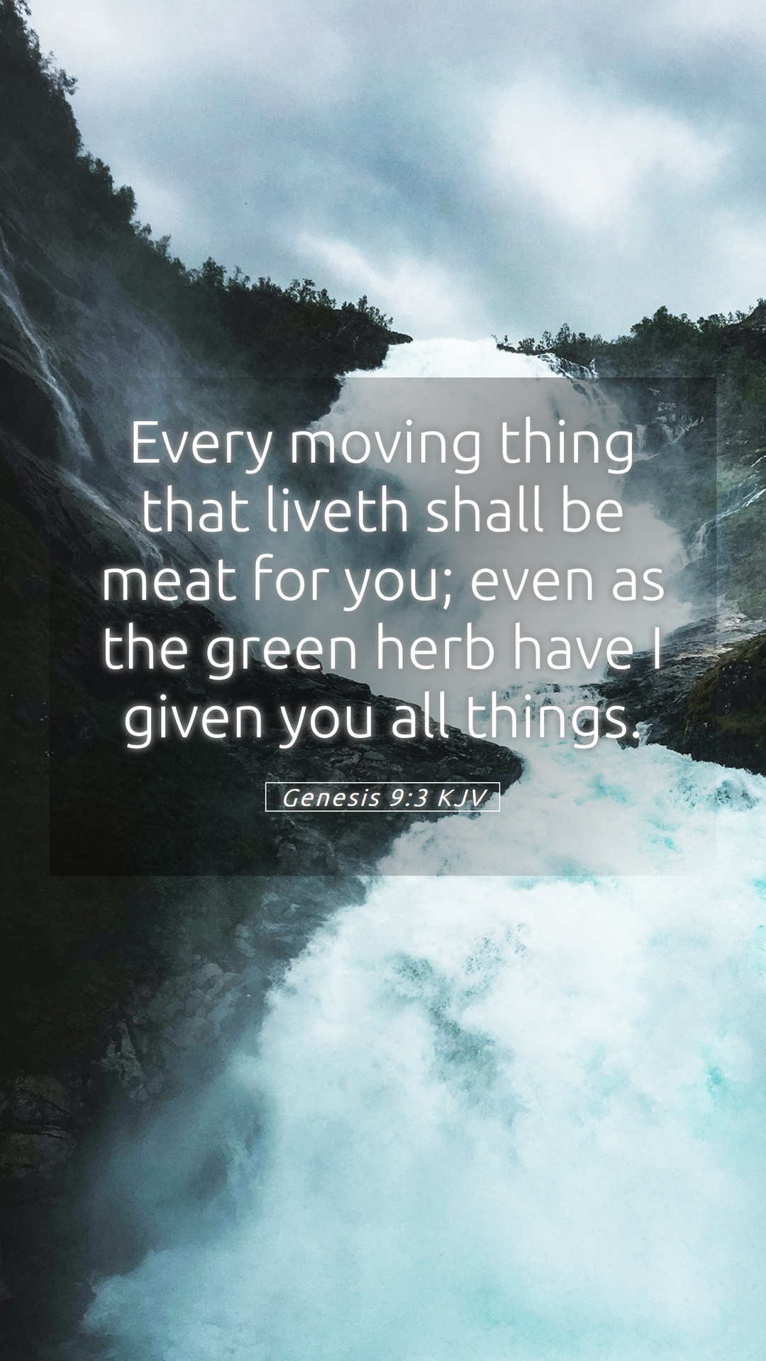 Genesis 9:3 KJV Mobile Phone Wallpaper