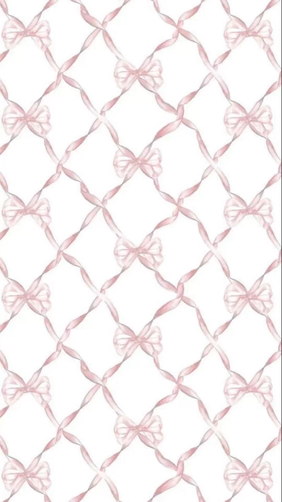 Cute Pink Ribbon Bows Wallpaper