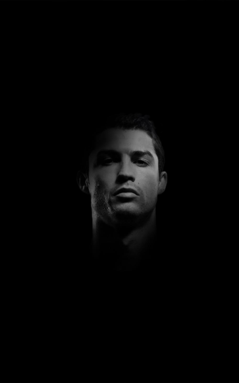 Cristiano Ronaldo Black Wallpaper