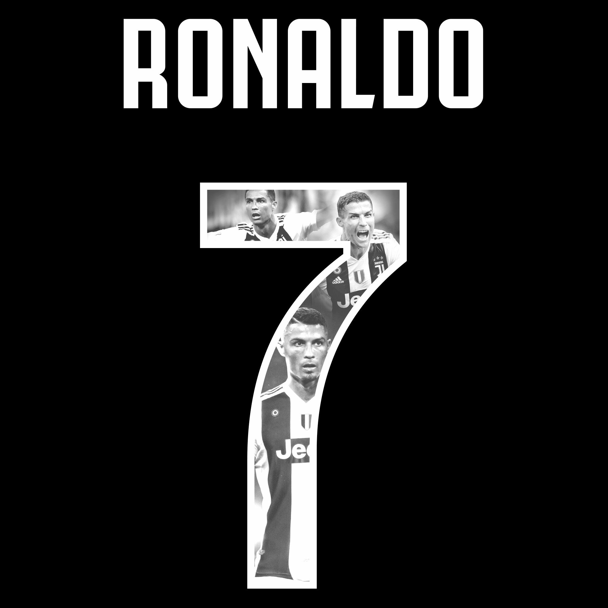 Ronaldo Black And White Wallpaper