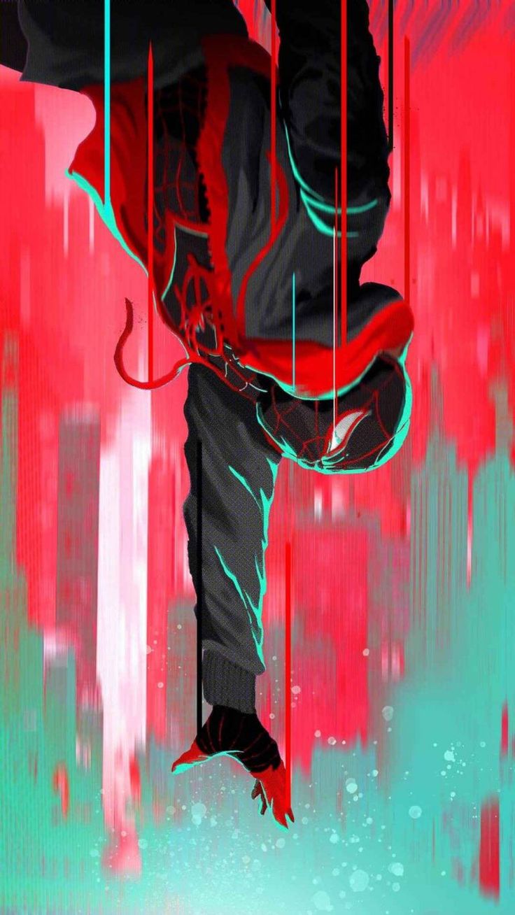 Spiderman Vertical Fall iPhone