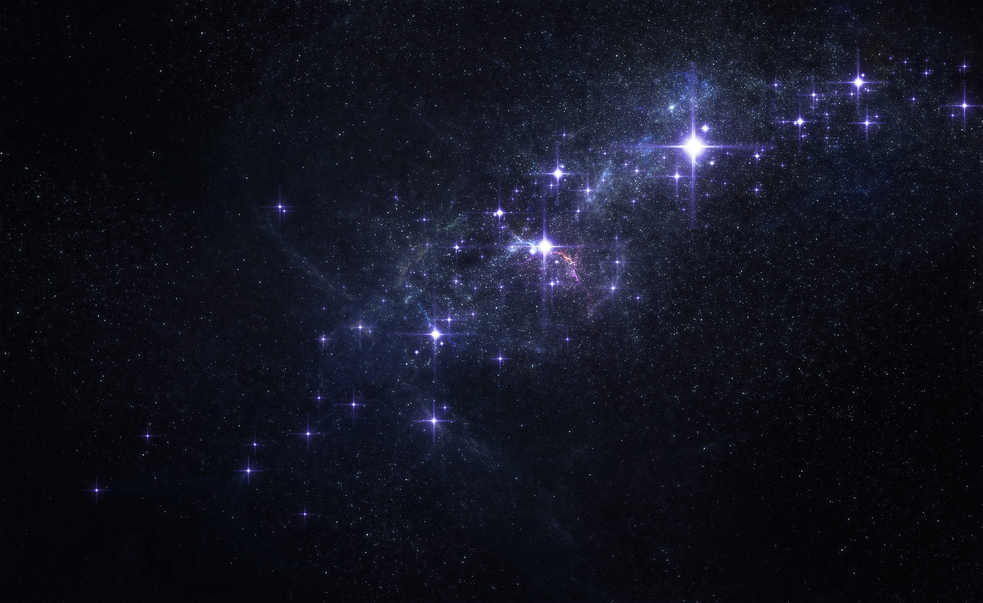 Wallpaper space, stars, glow