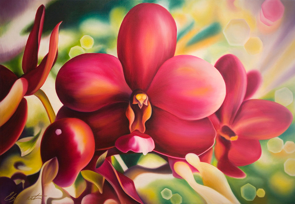 Āina Flower Oil Painting