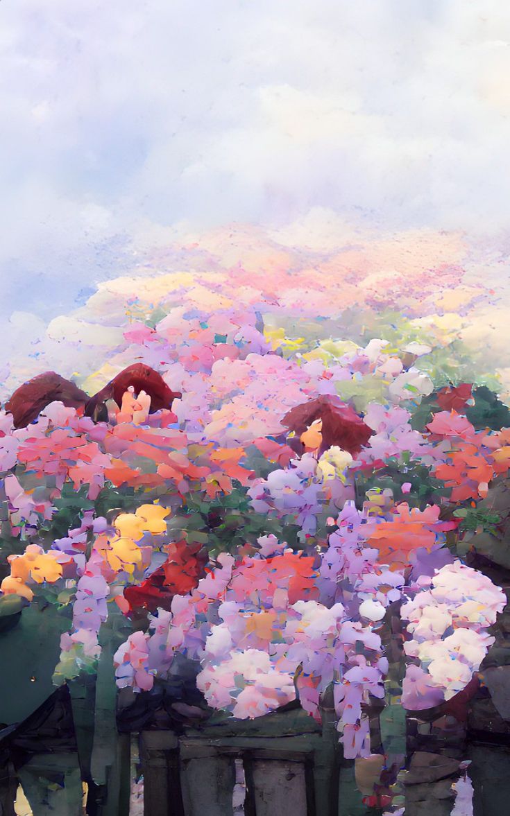 Colorful Flower Oil Painting for Home Decor