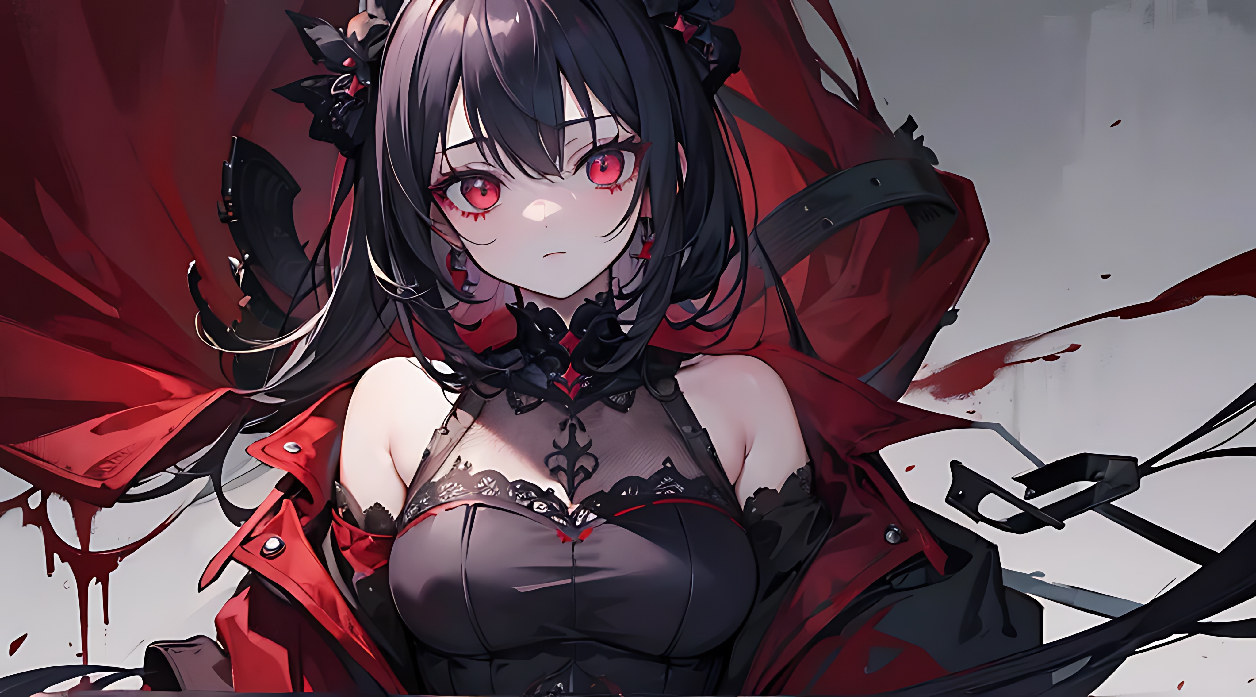 dark anime girl wallpaper