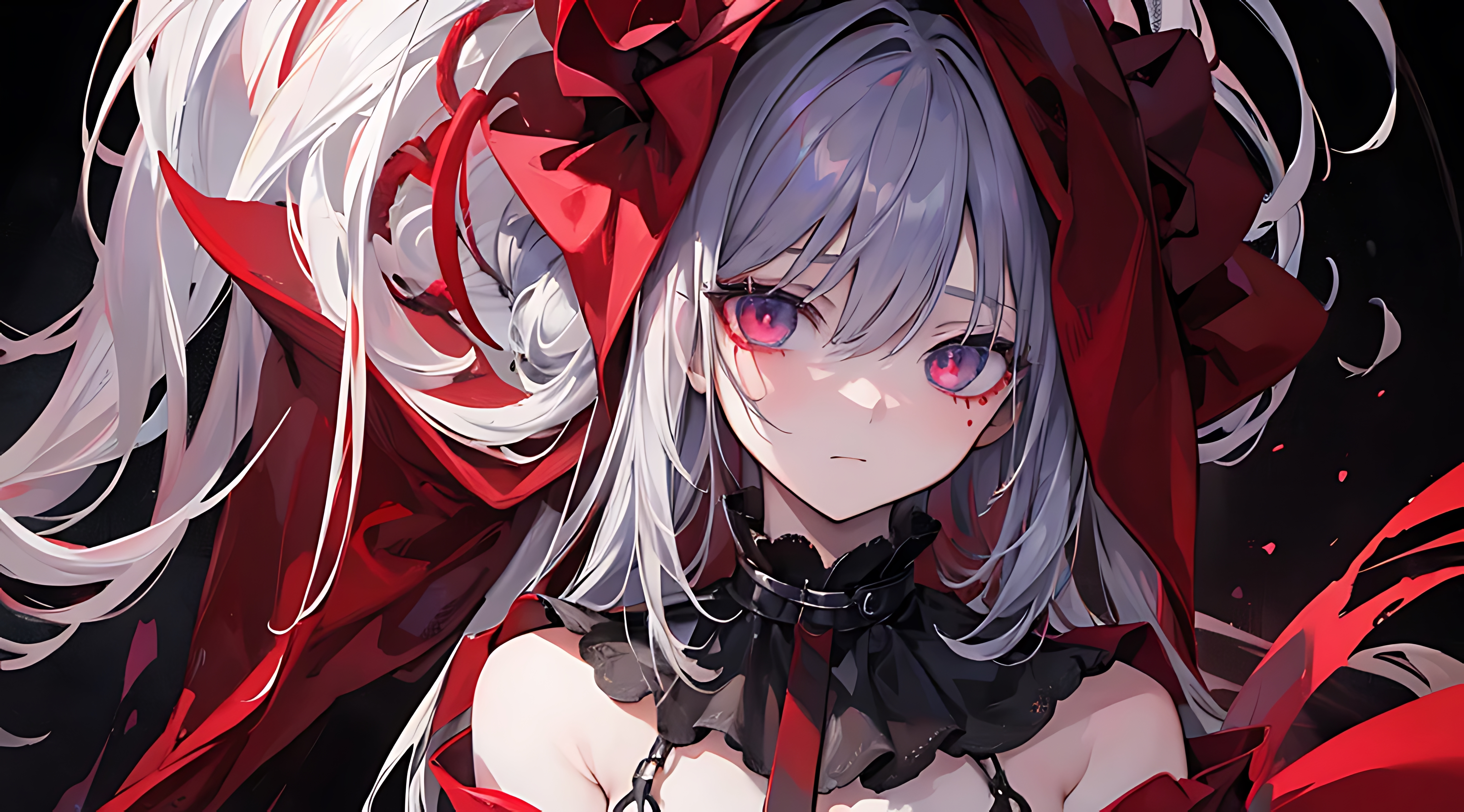 dark anime girl wallpaper