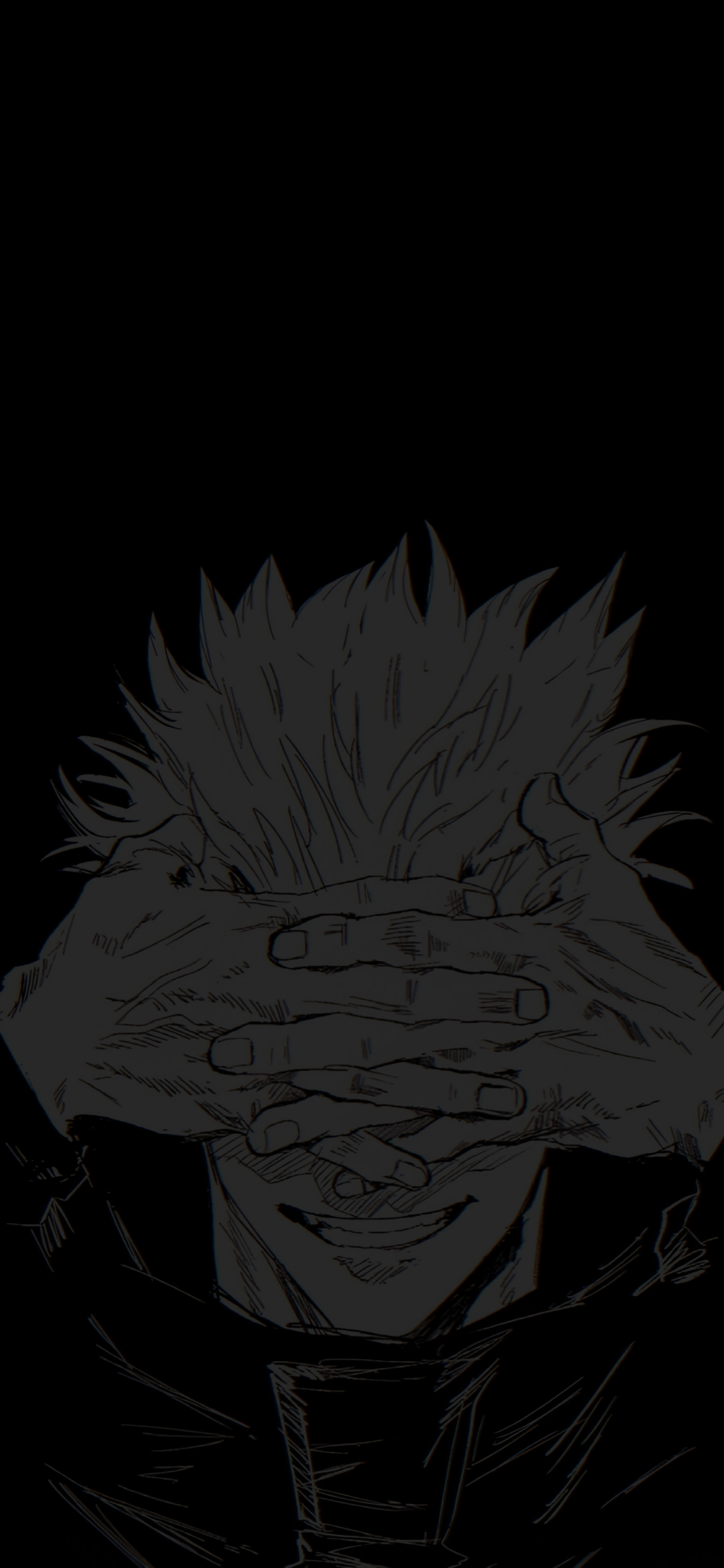 Gojo Satoru Black Anime Wallpaper