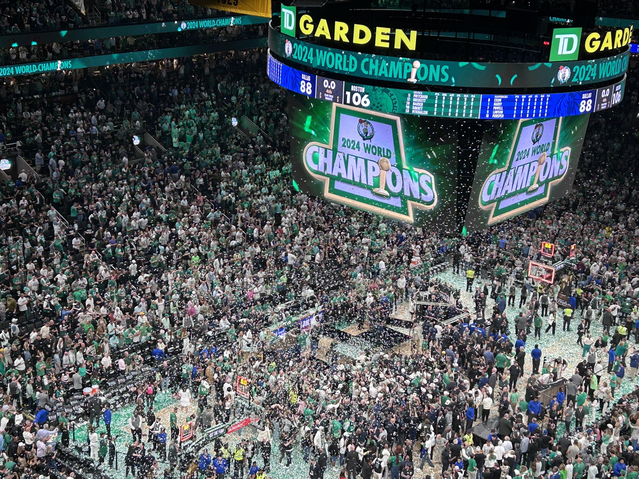 Congratulations to the Boston Celtics