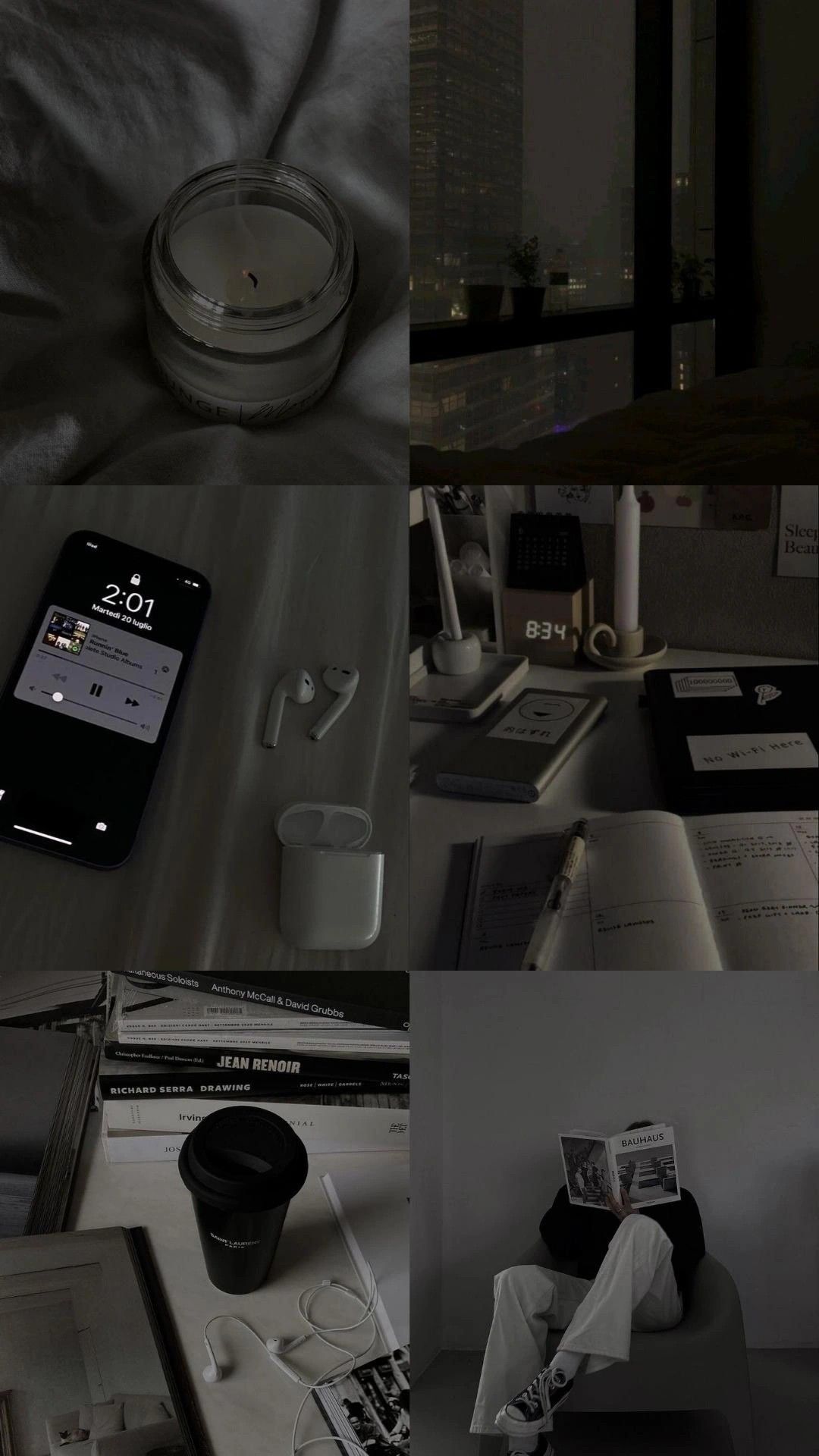 Dark easthetic college wallpaper