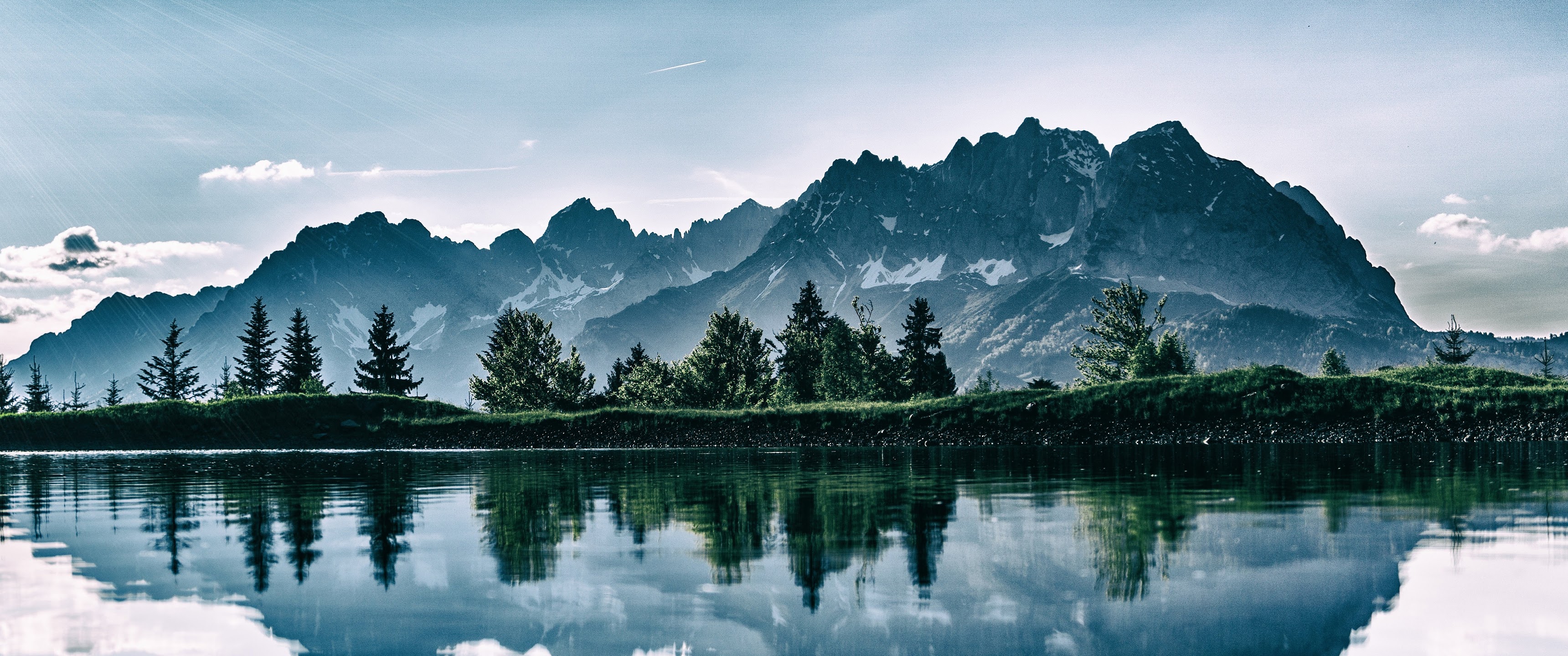 Mountain Landscape Trees Nature Scenery