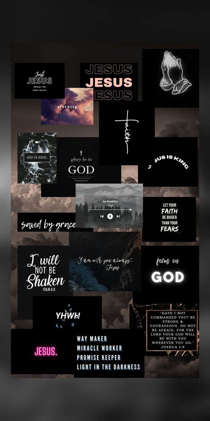 Black aesthetic Christian wallpaper