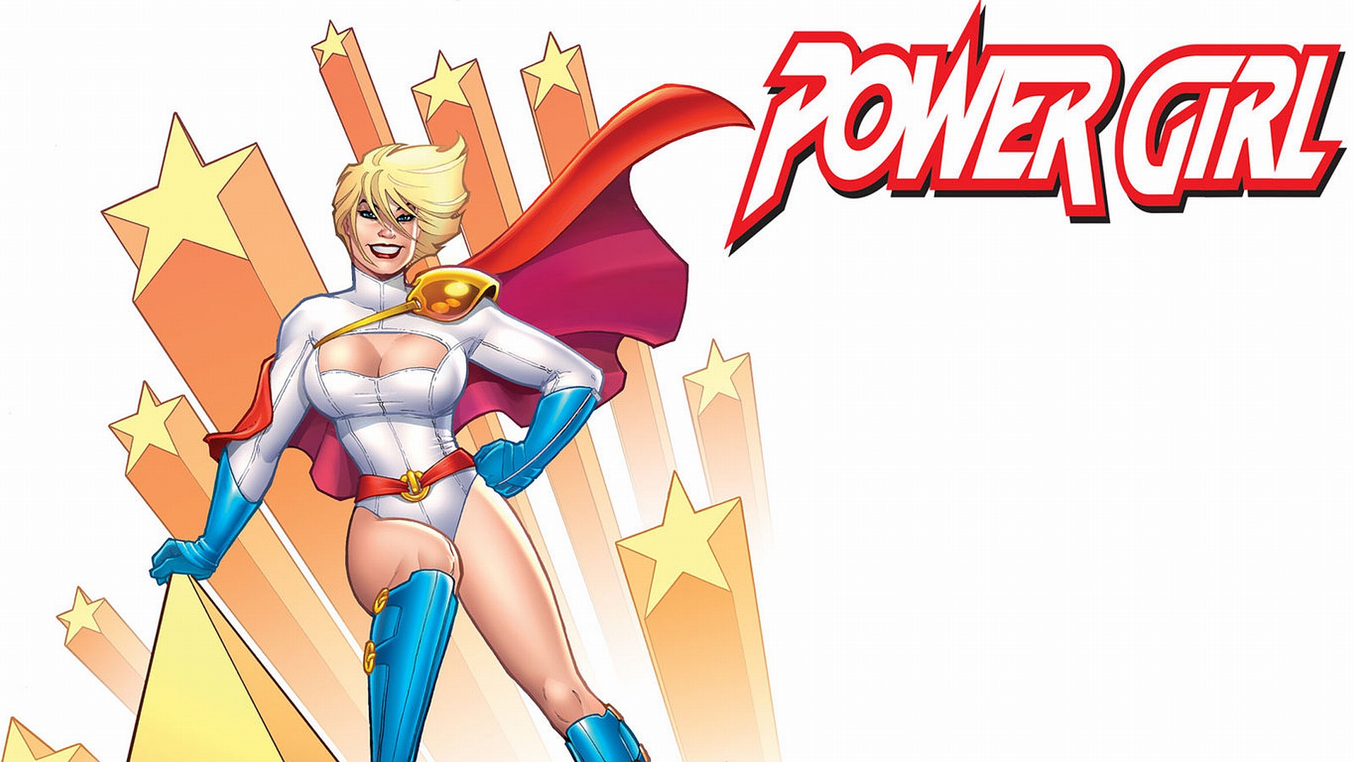 Download Comic Power Girl HD Wallpaper