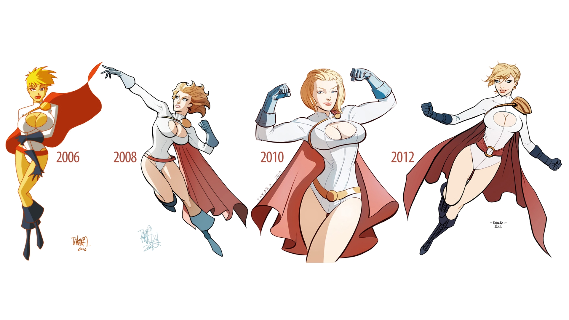 Download Comic Power Girl HD Wallpaper