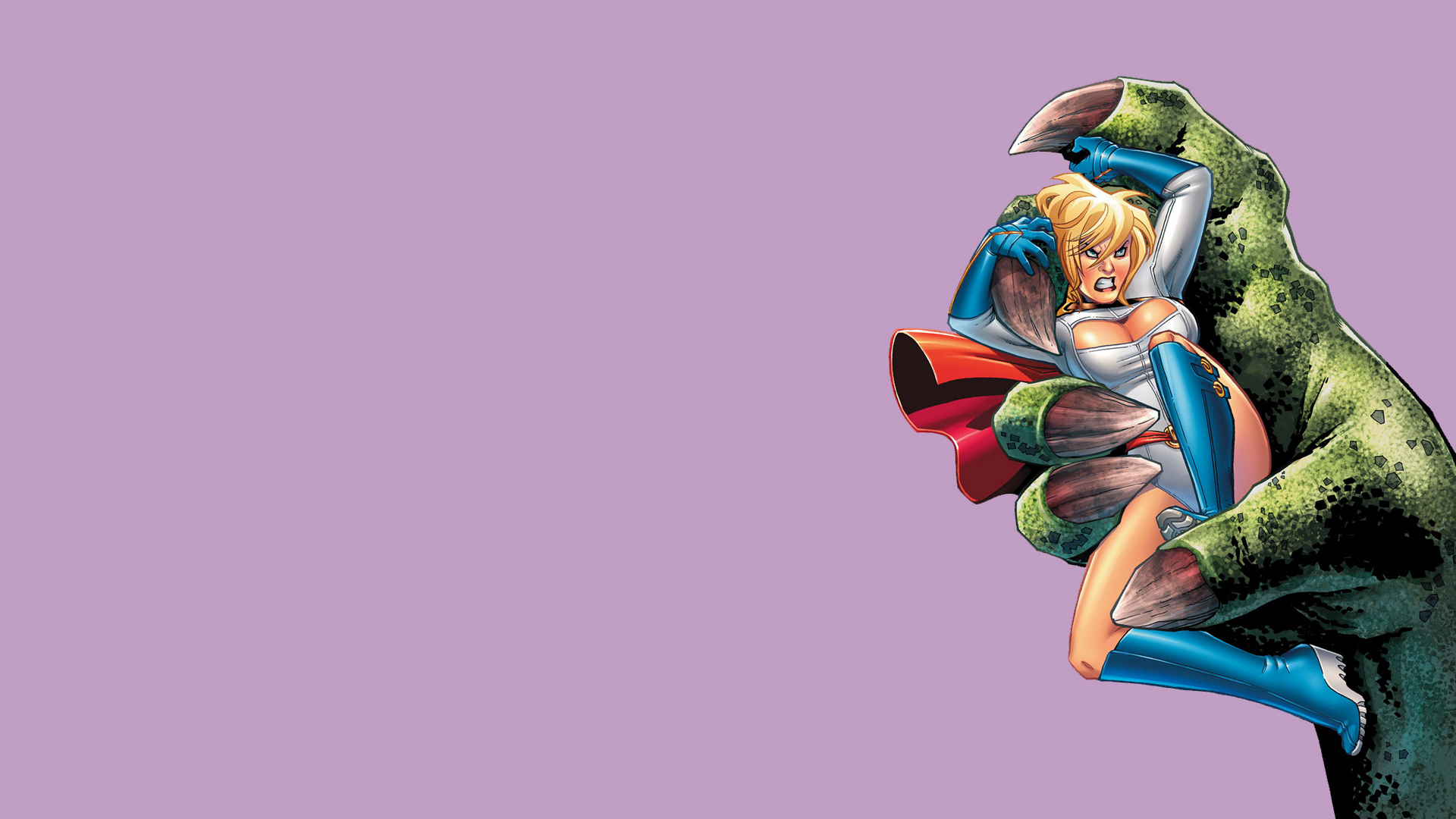 Download Comic Power Girl HD Wallpaper