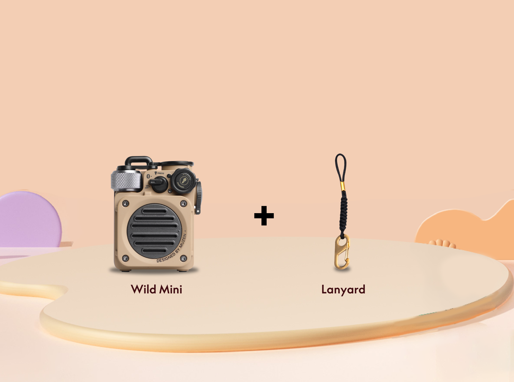 Muzen Wild Mini Rugged Outdoor Portable Bluetooth Speaker Green