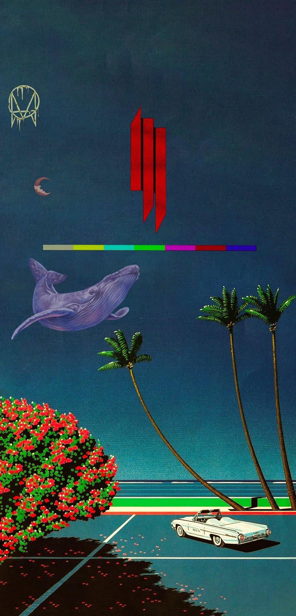 I made some Skrillex wallpaper