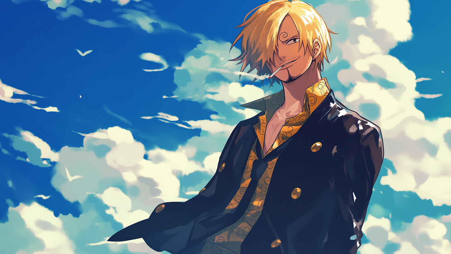Sanji Smoking One Piece Desktop Wallpaper 4K Wallpaper