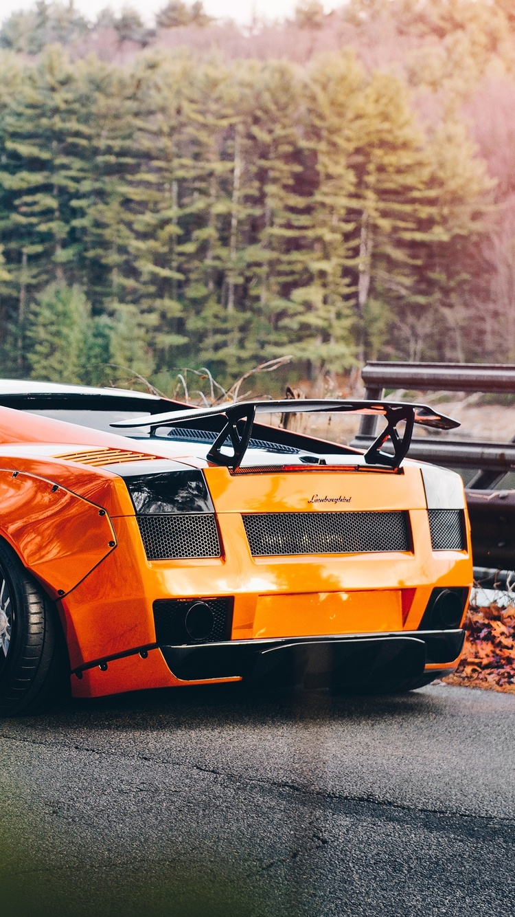 Orange Lamborghini Gallardo 4k
