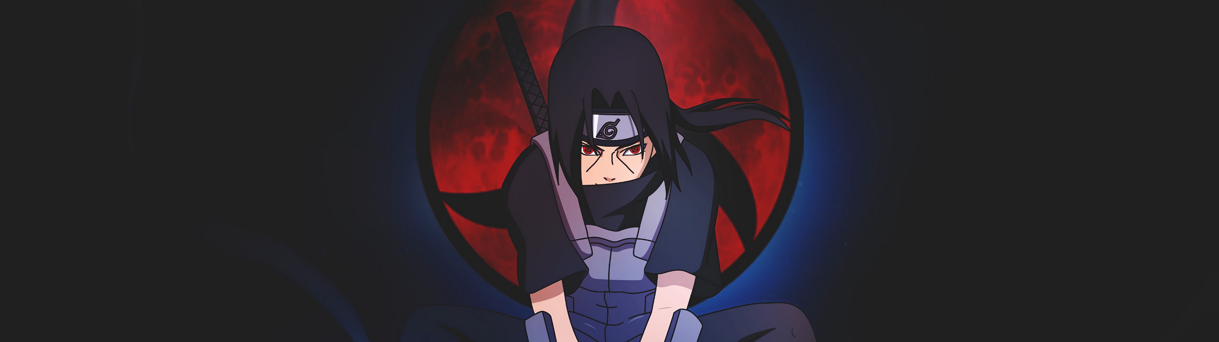 Itachi Sharingan Anbu 4K Wallpaper