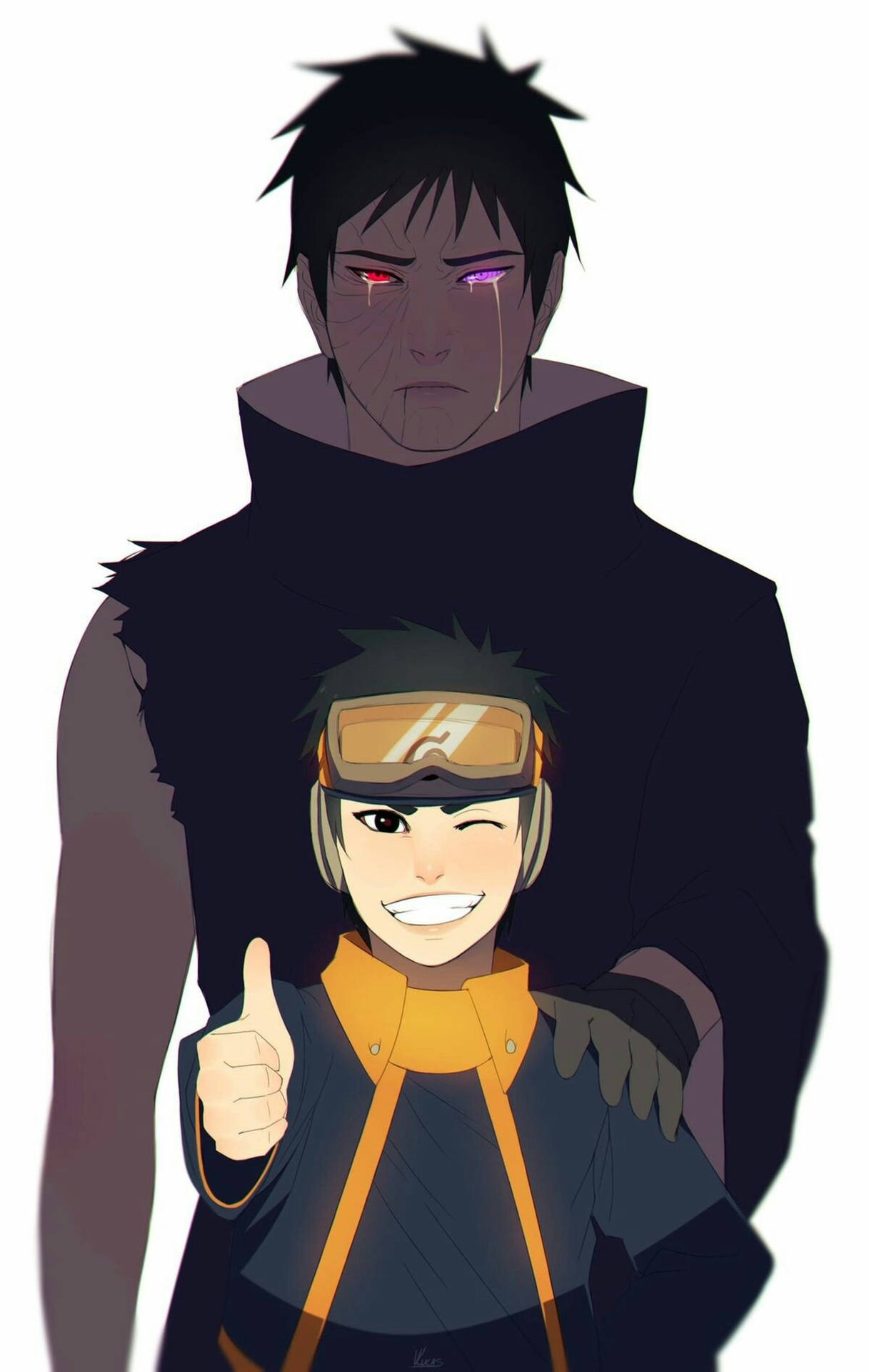 Young vs Old Obito Wallpaper