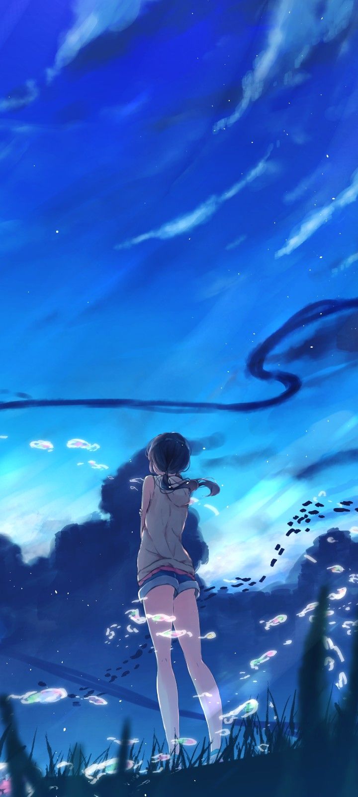 Landscape wallpaper, Anime art
