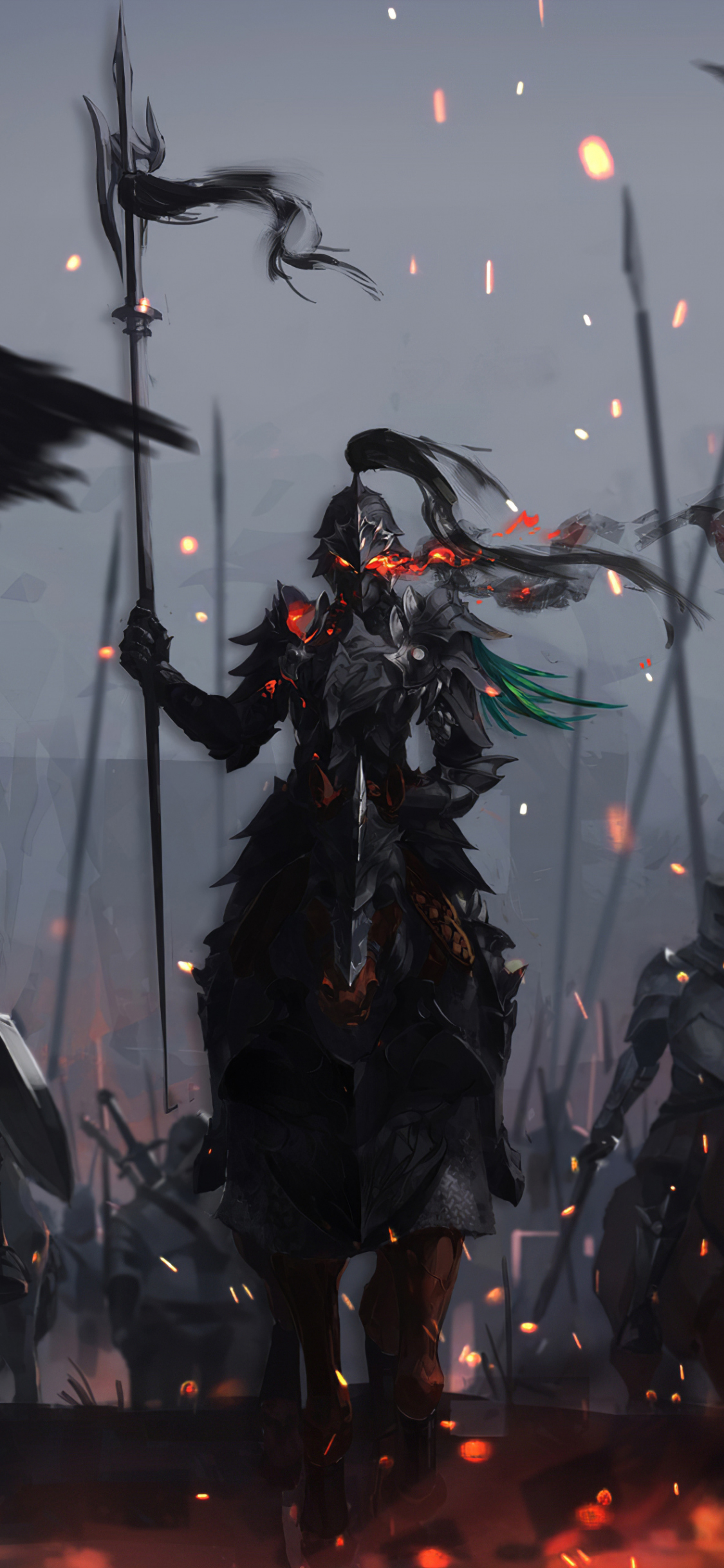 Download wallpaper 1125x2436 dark