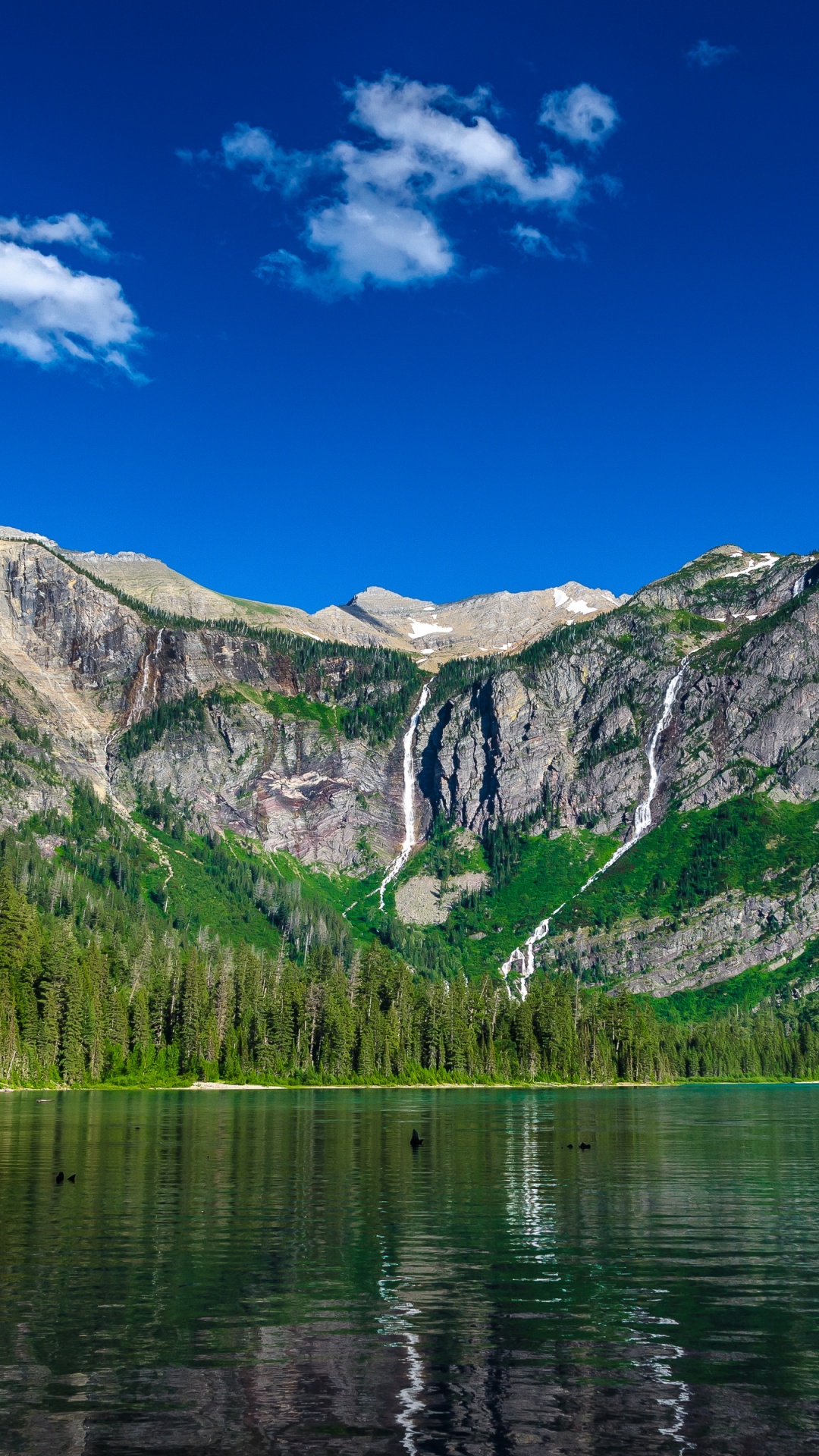 Avalanche Lake Wallpaper 4K, Montana, USA