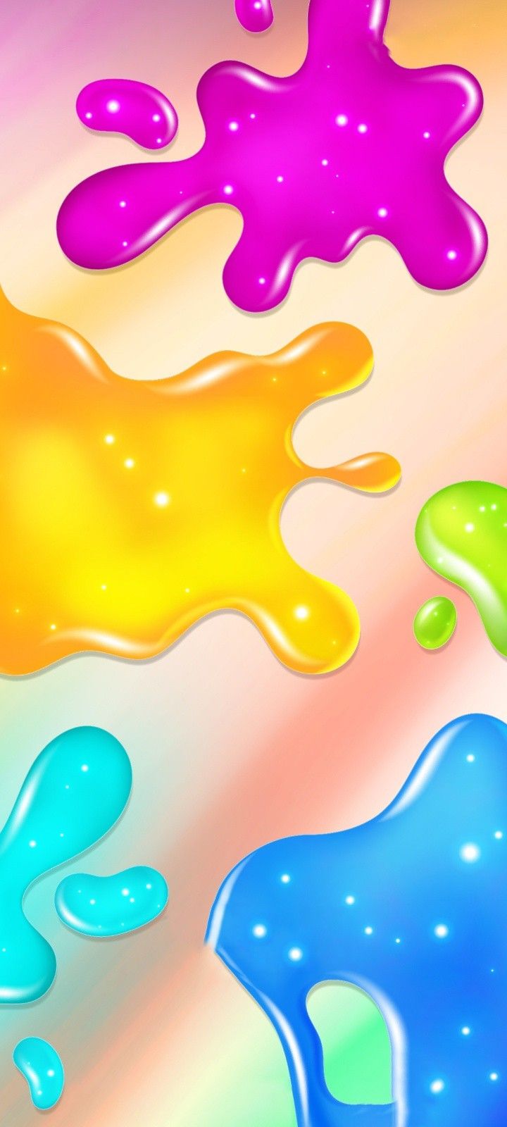 Bright Colored Jelly Fluid Wallpaper