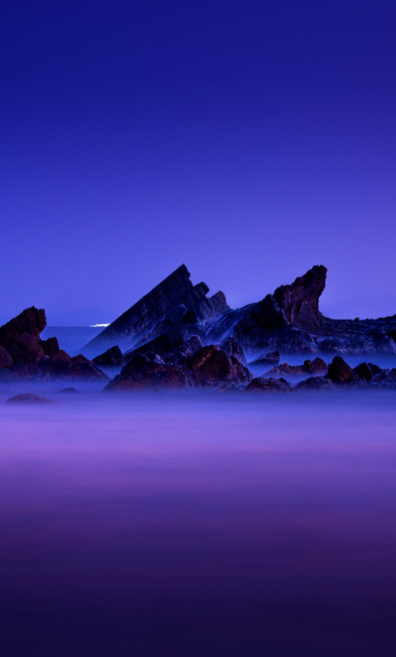 Download wallpaper 1280x2120 purple sky