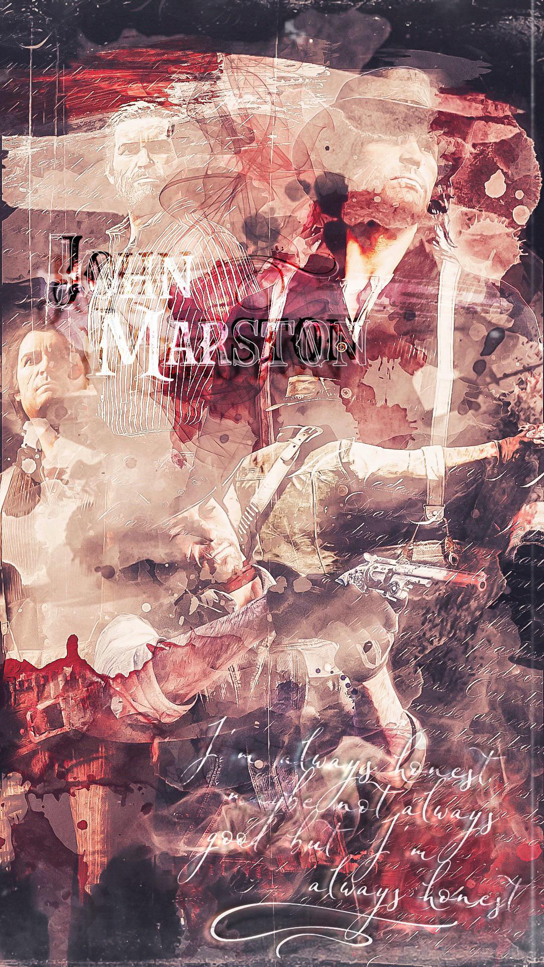 Phone wallpaper I made of John Marston