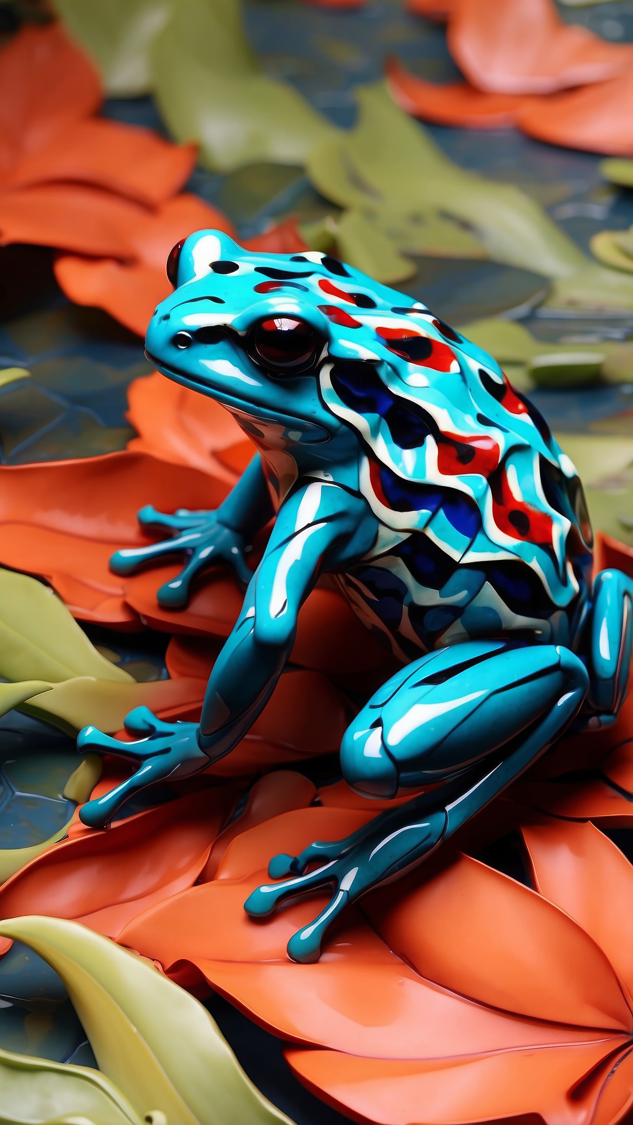 Vibrant Poison Dart Frog Wallpaper