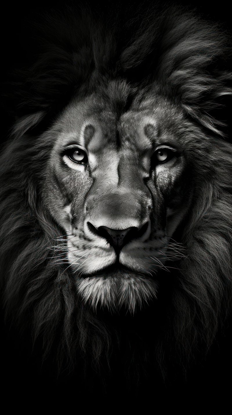 Black Lion Background Image. Free
