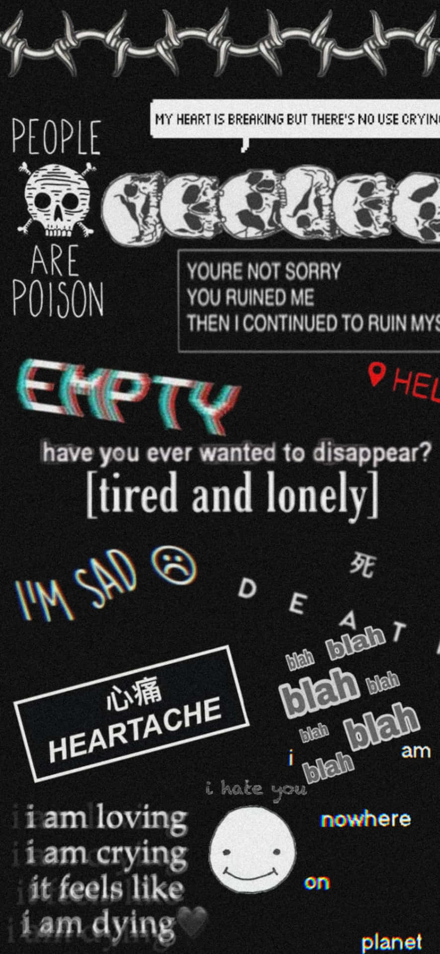 an Emo iPhone Wallpaper