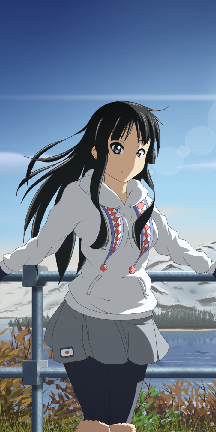 Mio Akiyama Anime K ON! Phone Wallpaper