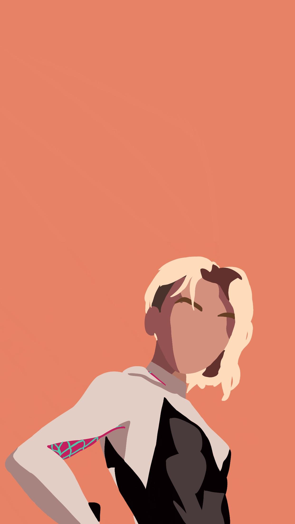 Made a Phone Background of Spider Gwen