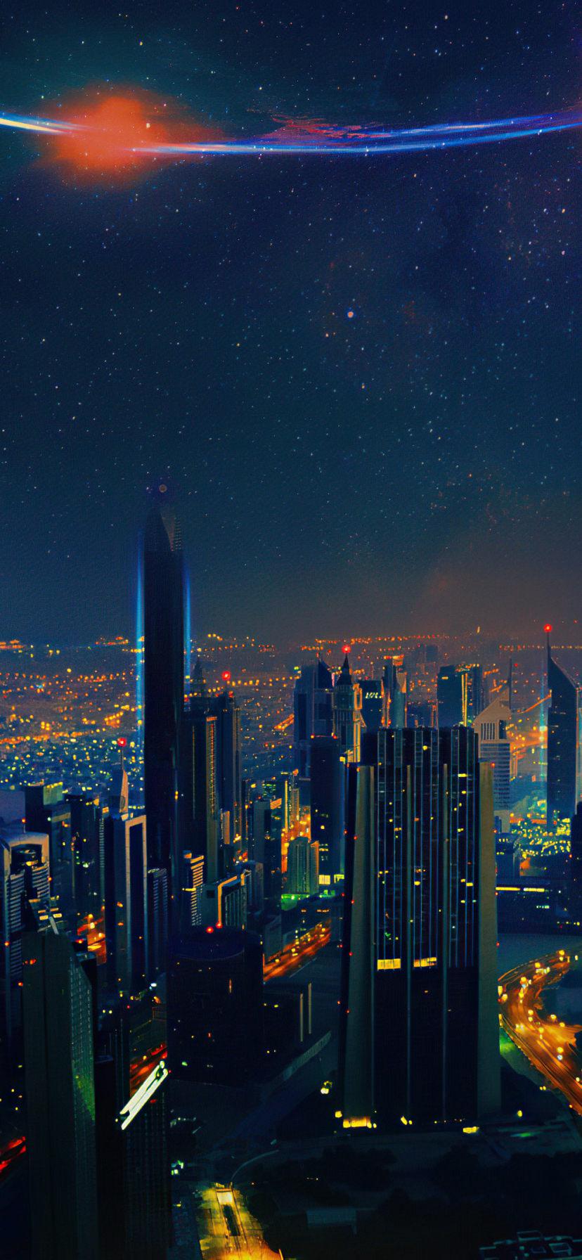 Download Futuristic Cityscape Sci Fi