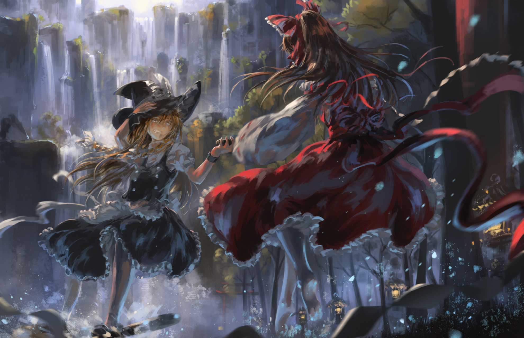 Download Marisa Kirisame Reimu Hakurei