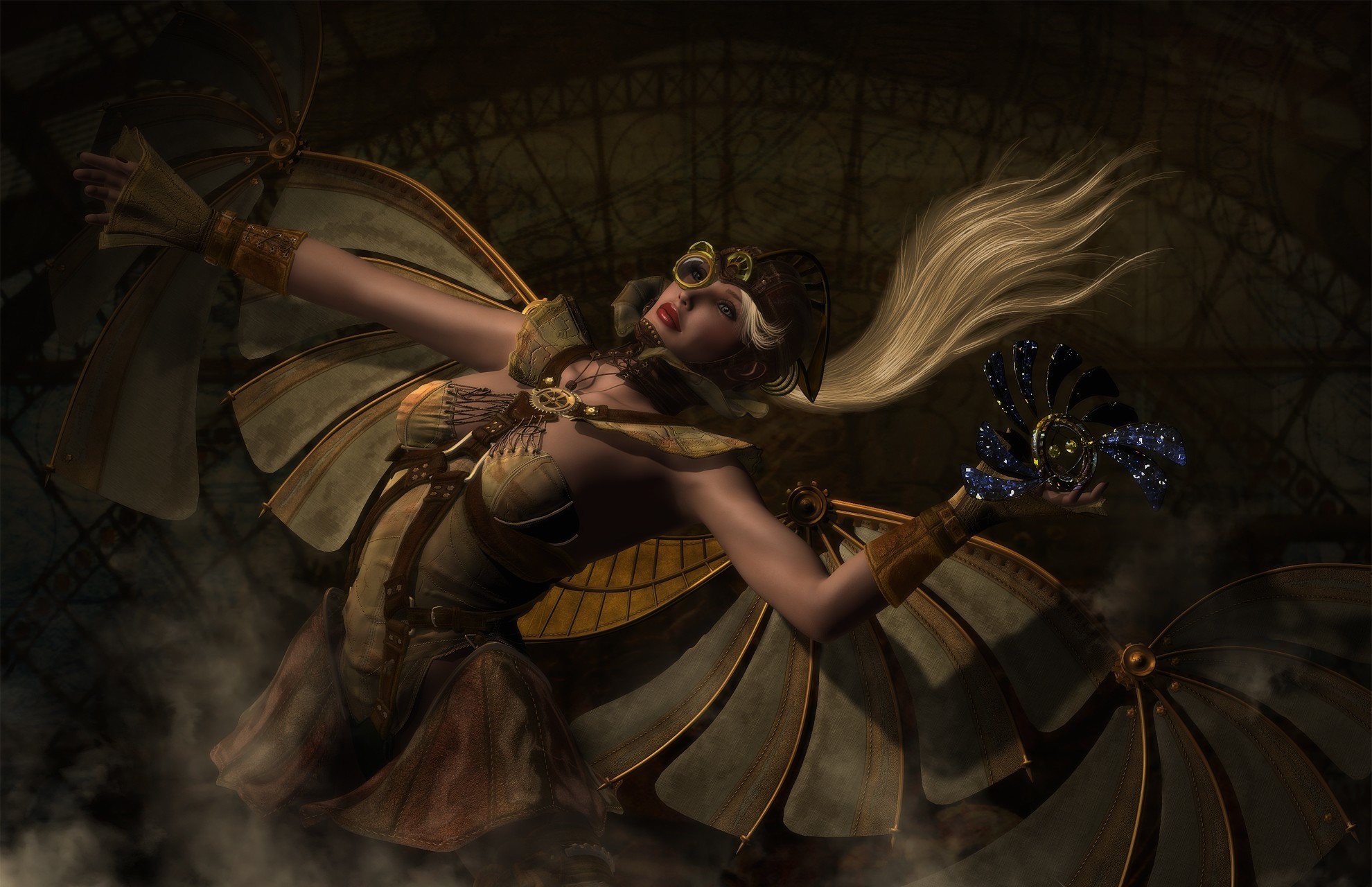 image Steampunk Girls Fantasy 3D