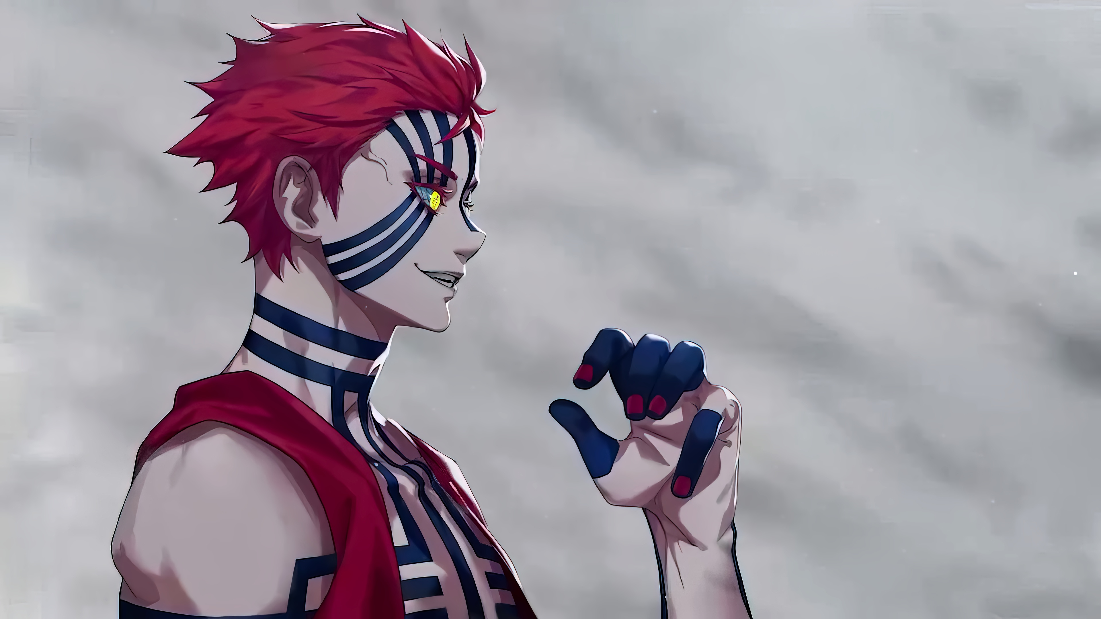 Akaza Upper Moon Anime Wallpaper 4K for Desktop